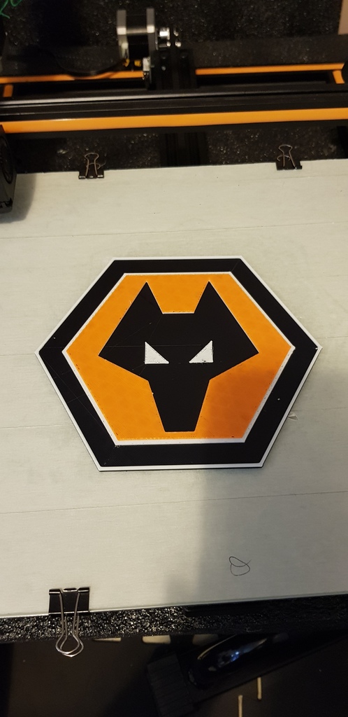 Wolverhampton Wanderers Football Club Badge By Monkeyboy Prints