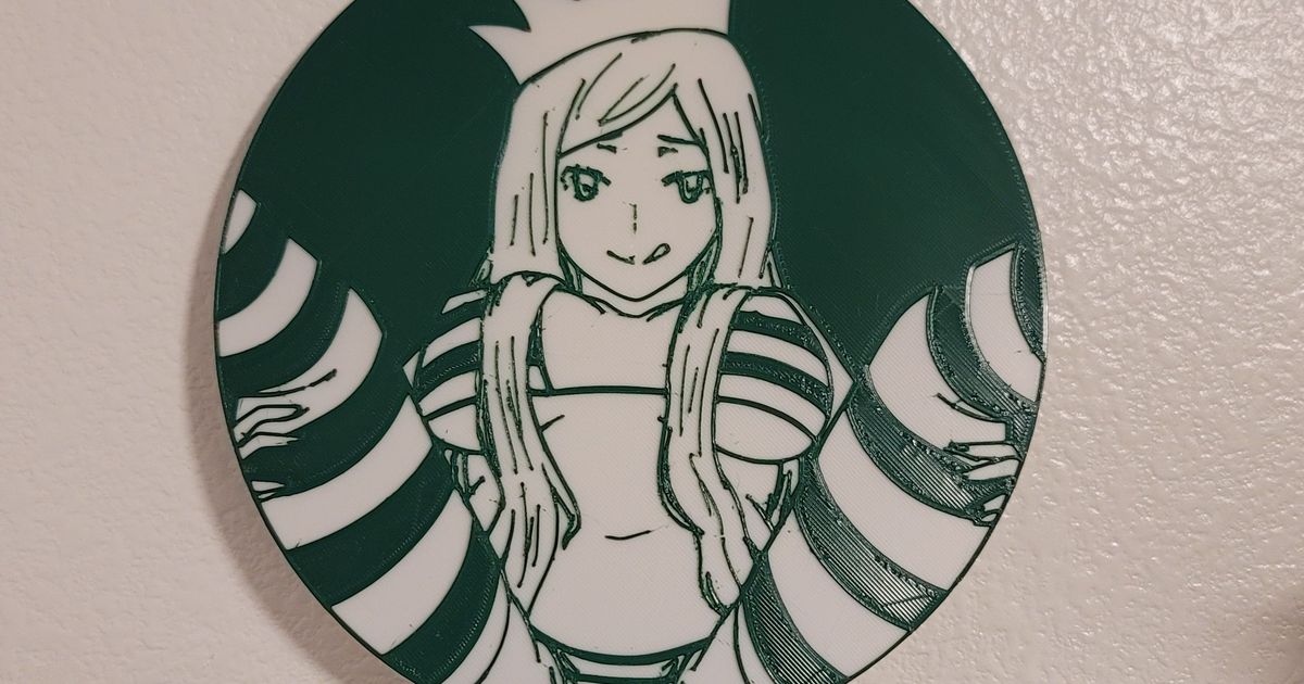 Starbucks Siren NSFW Por Tom Descargar Modelo STL Gratuito