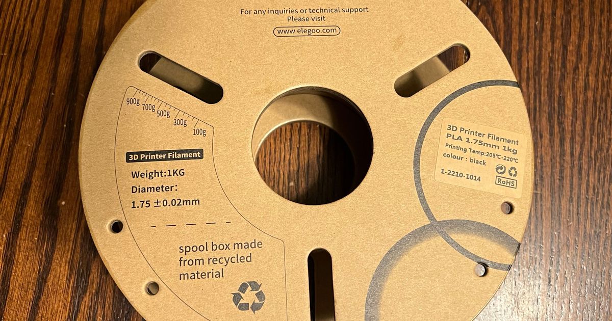 Bambu Lab Spool Adapter For Elegoo Cardboard Spools By Philltran