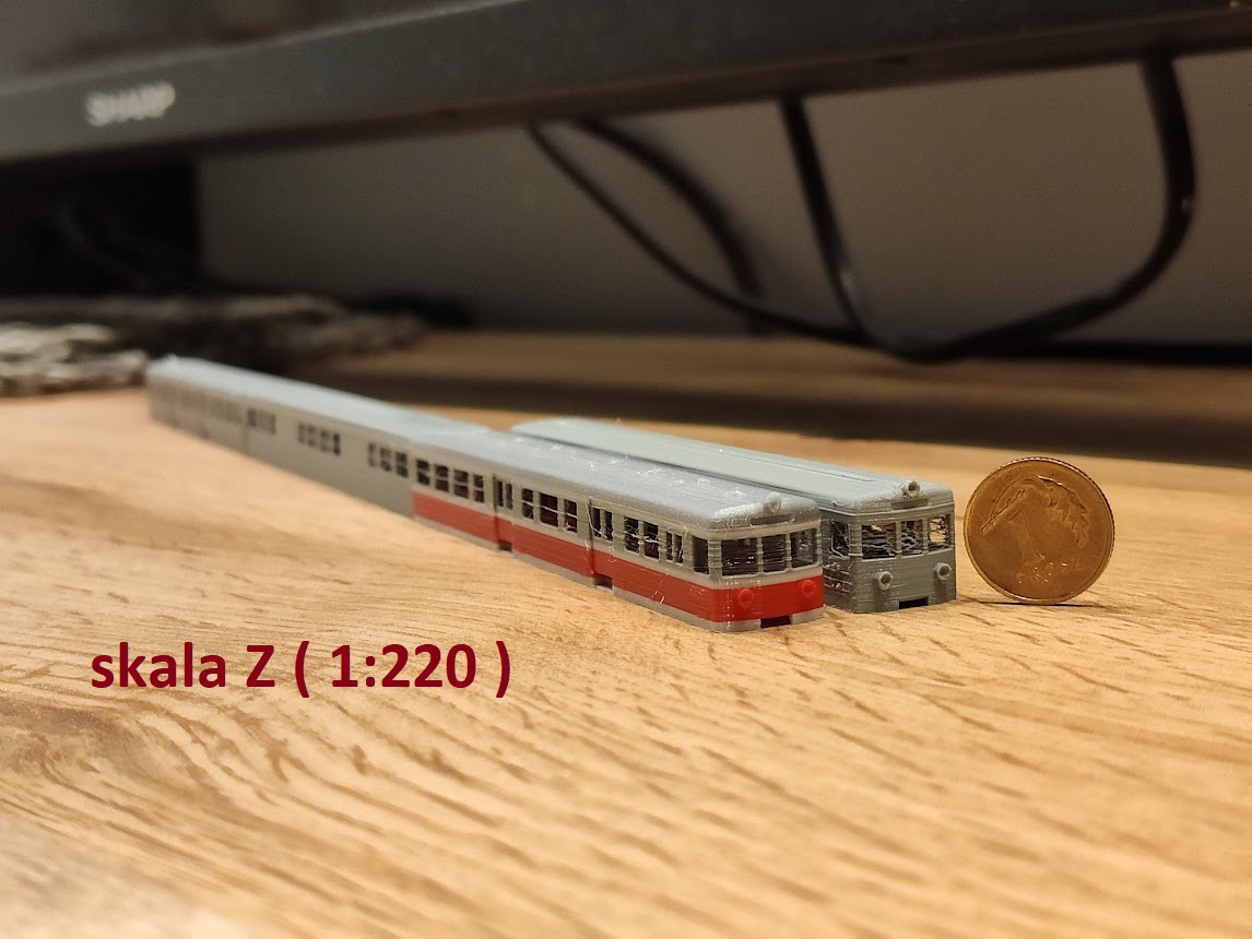 Case A EZT EN57 001 TT 1 120 model under development by Łukasz