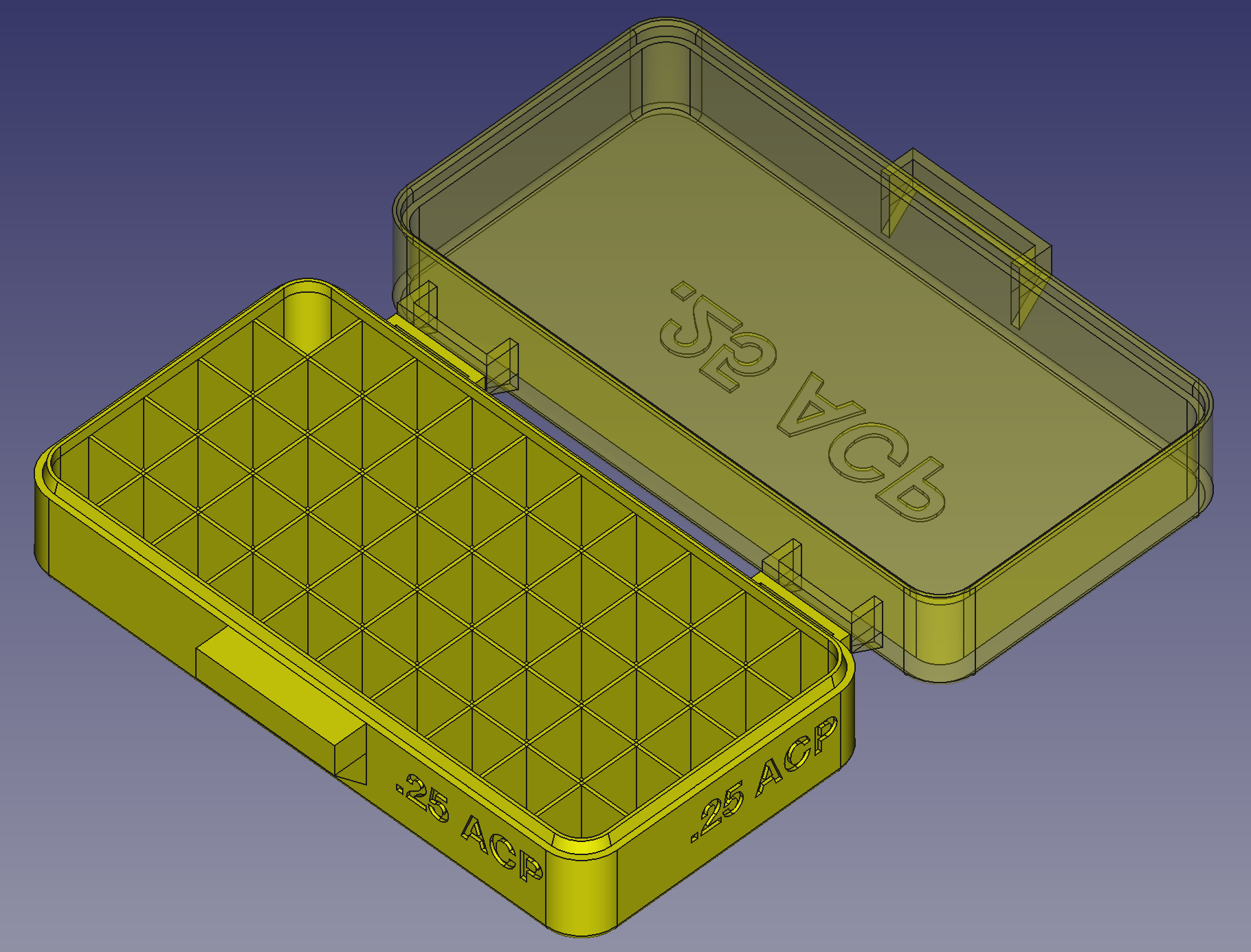 Acp Spring Latch Modular Ammo Box By Brass Ring Printables Store