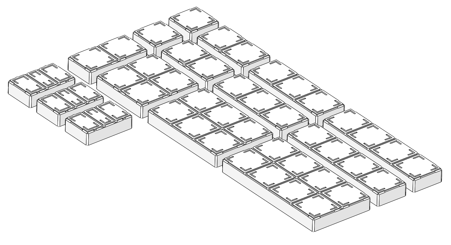 Stackable Boxes For Festool Sortainer SYS 4 TL SORT 3 240 Variations