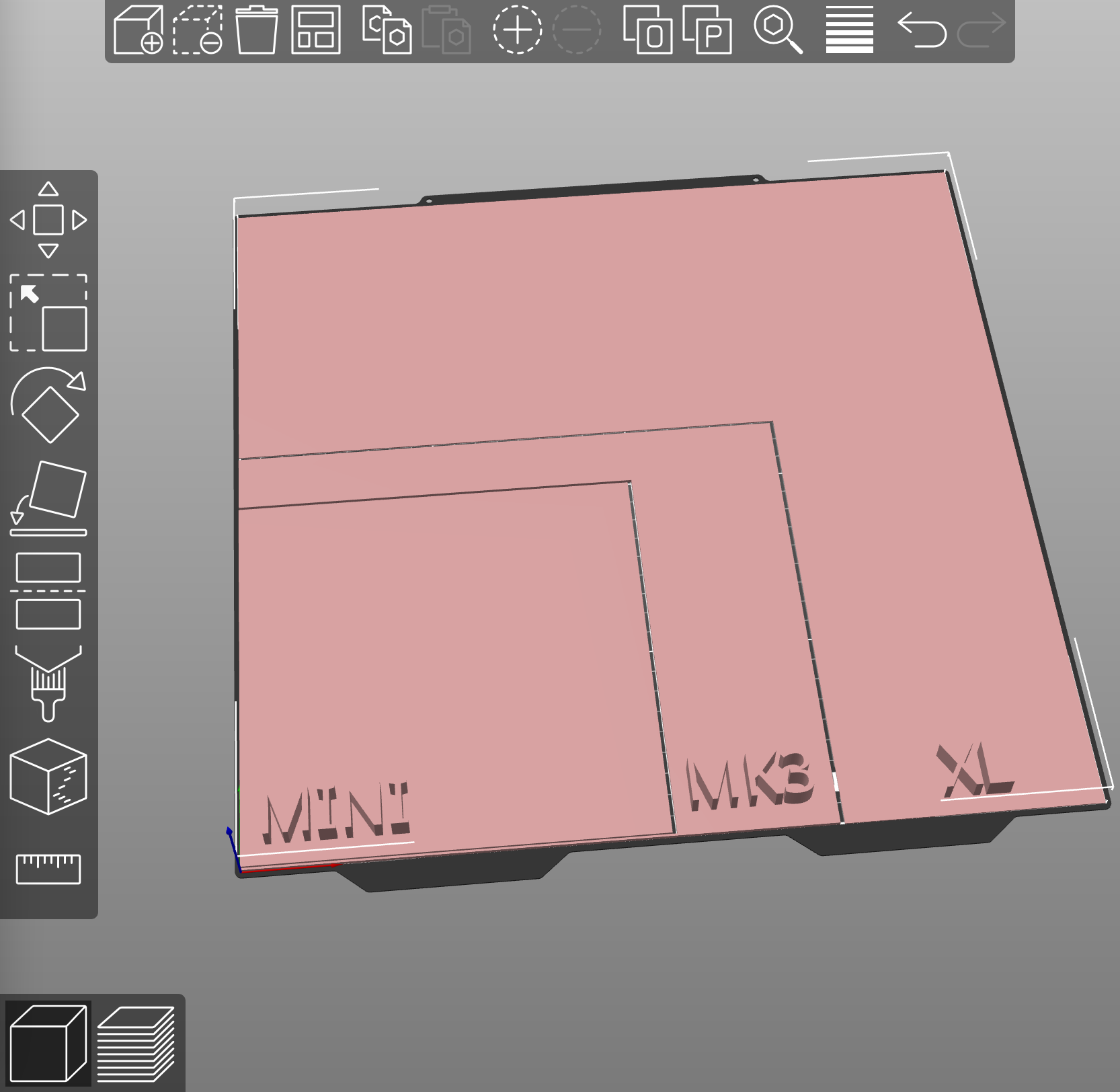 Prusa XL Slicer Helper For MK3 And Mini Plates Por Racerethan