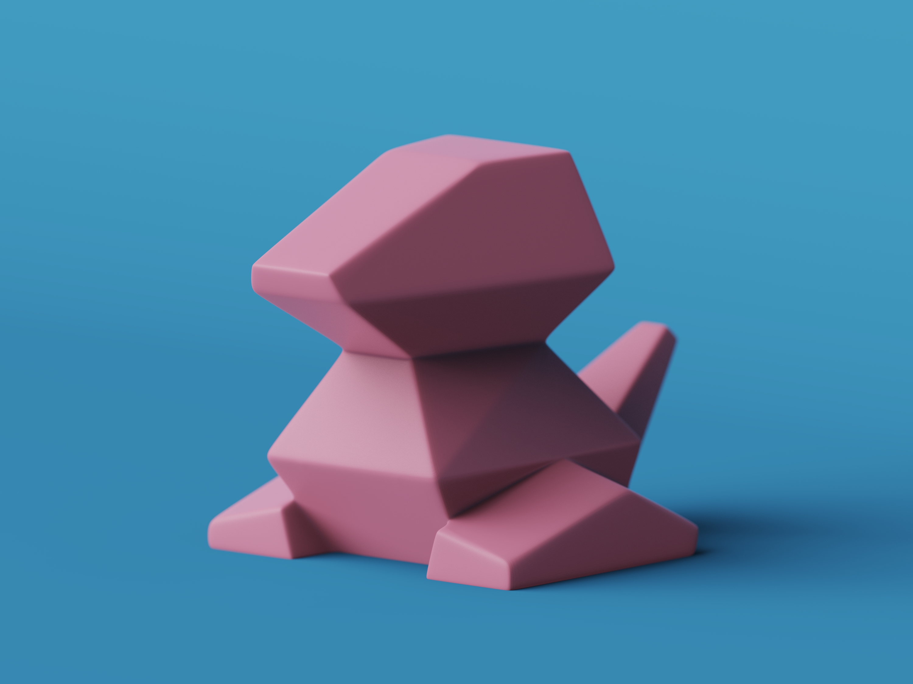 Low Poly Porygon By Agustin Arroyo Printables Store