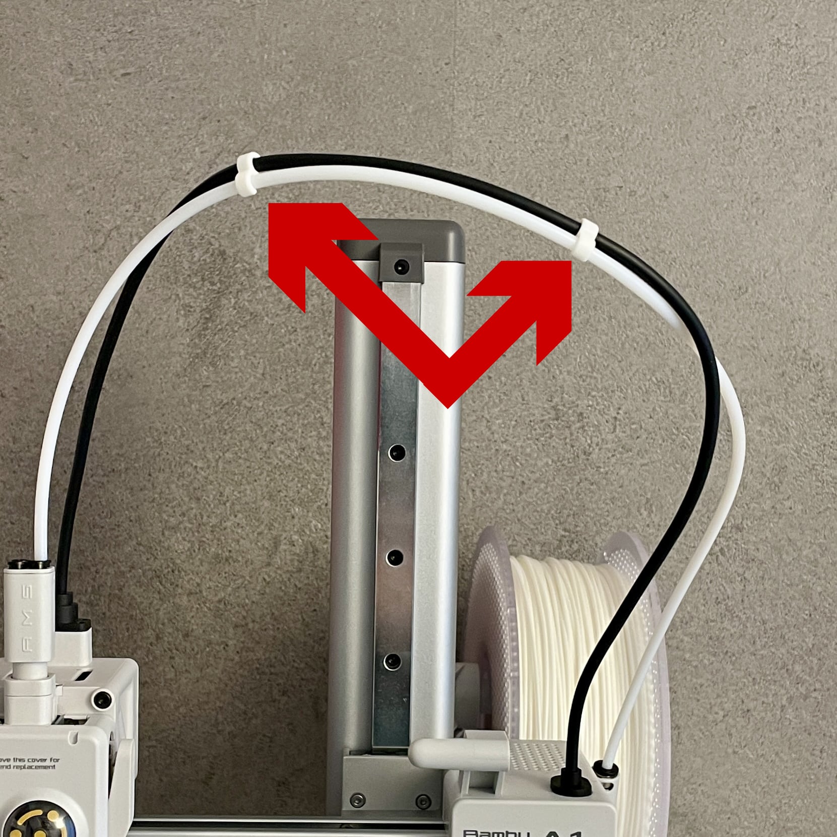 PTFE Cable Clip For Bambu Lab A1 Mini Without AMS Lite Von Schiko