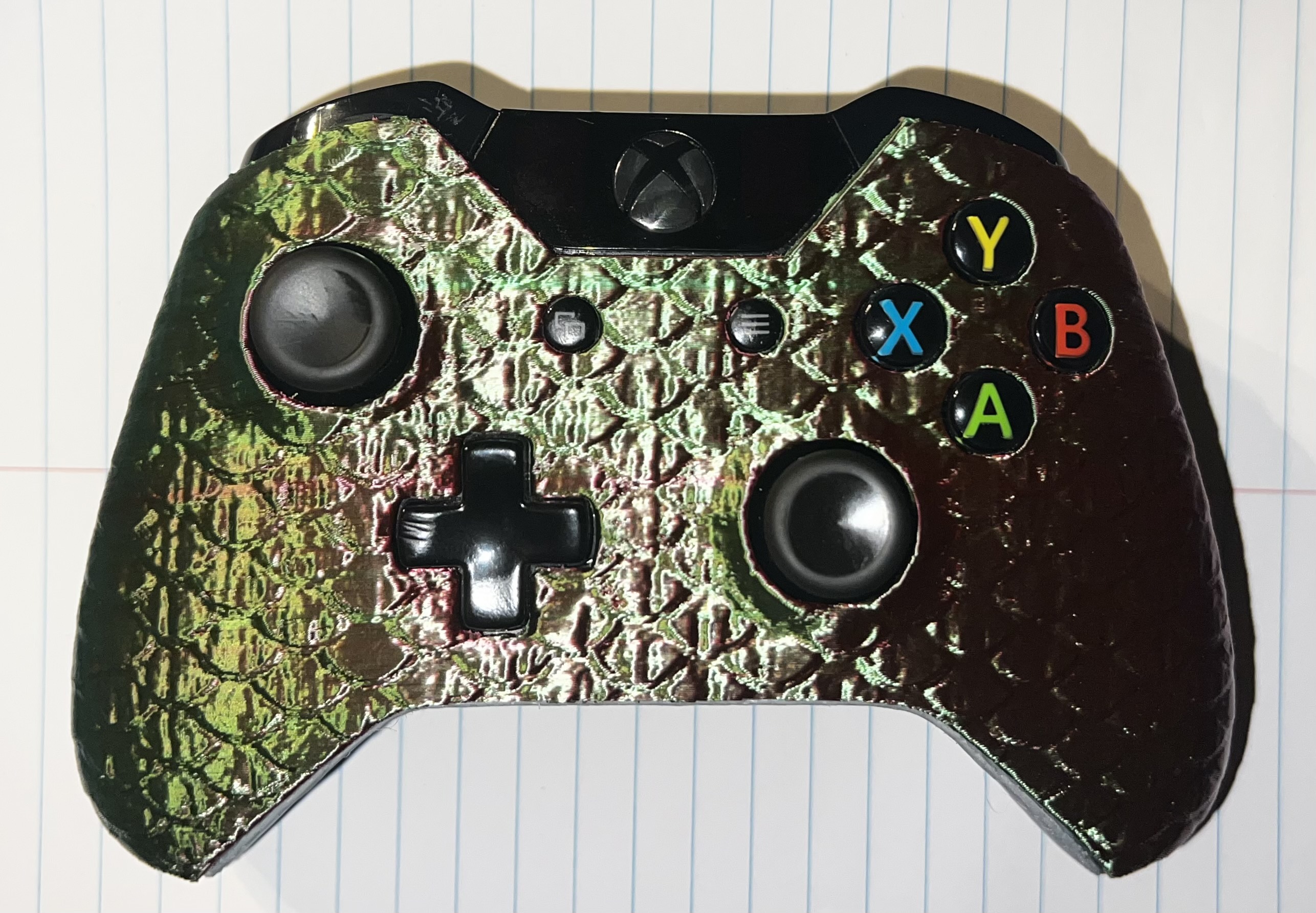 Custom Scale Xbox One Controller Face Plate By David Cisneros