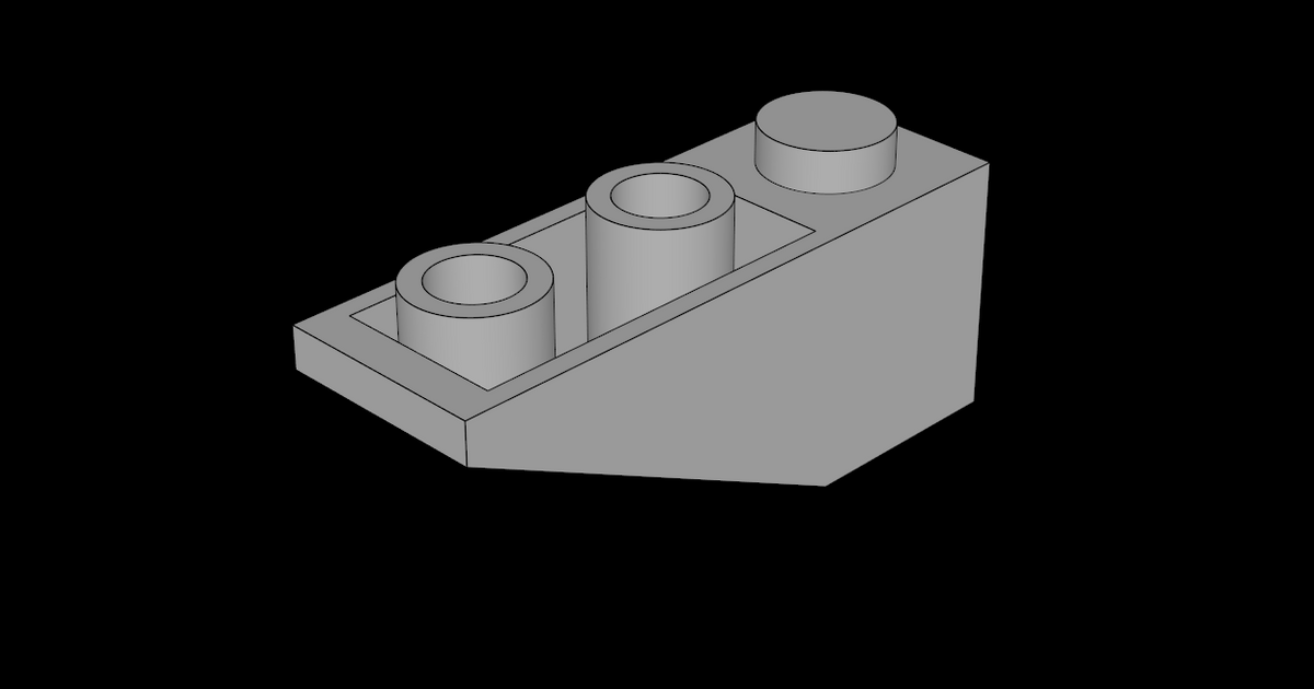 Lego Compatible 4287 Dat Slope Brick 33 3 X 1 Inverted With Notch And