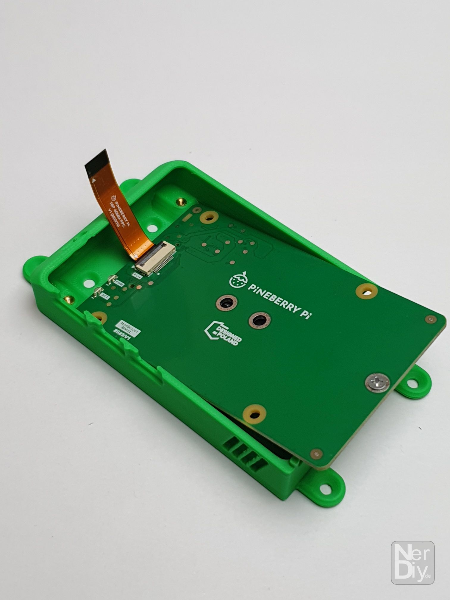 RaspberryPi 5 Pineberry Pi BM1L Bottom NVME HAT Housing By Nerdiy De