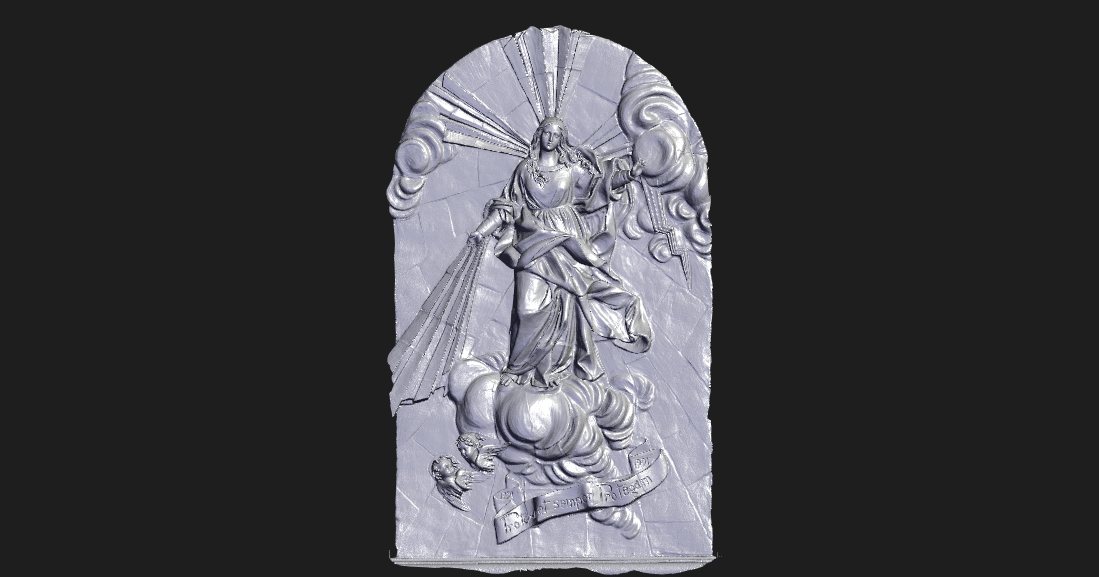 Bass Relief Statue Captured With Range D Scanner By Revopoint D