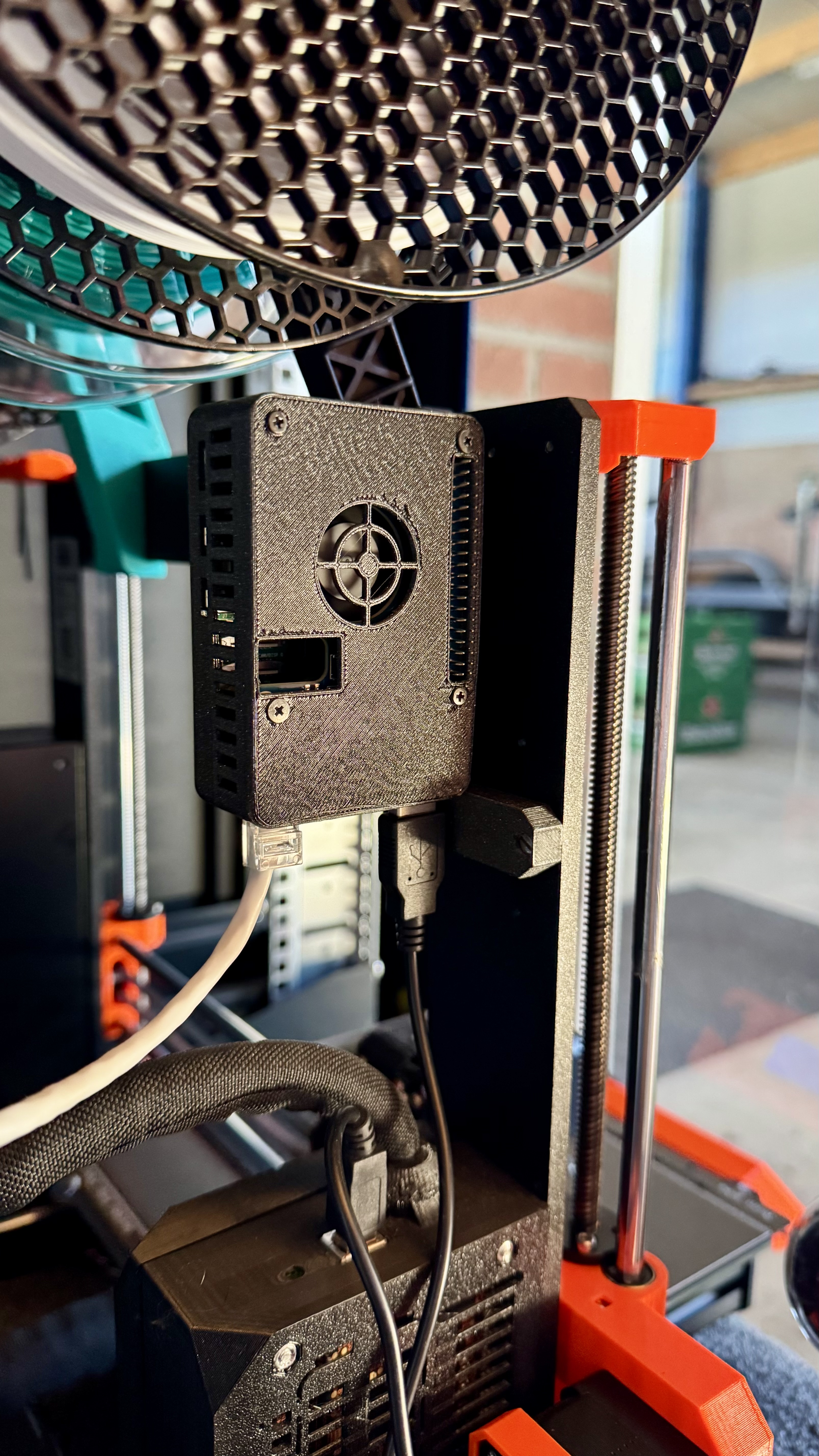 Raspberry Pi 5 PoE Housing Waveshare HAT F Prusa Mount CSR Hole