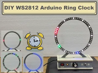 Obrázek pro WS2812B LED clock with Arduino and RTC