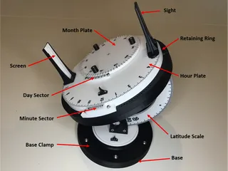 Image for A working replica of the 1906 Pilkington & Gibbs Helio-Chronometer.