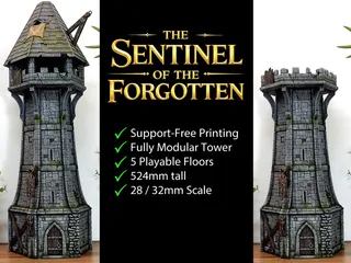 Image for The Sentinel of the Forgotten – A Modular, Support-Free Watchtower