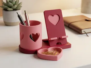 Image for Organizador de Escritorio Romántico Modular - Edición San Valentín