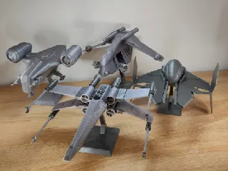 Image for Star Wars spaceships 3D models