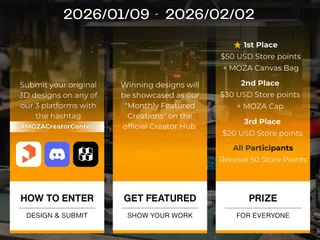 Image for Calling All Creators: The MOZA Monthly Contests are BACK for January!