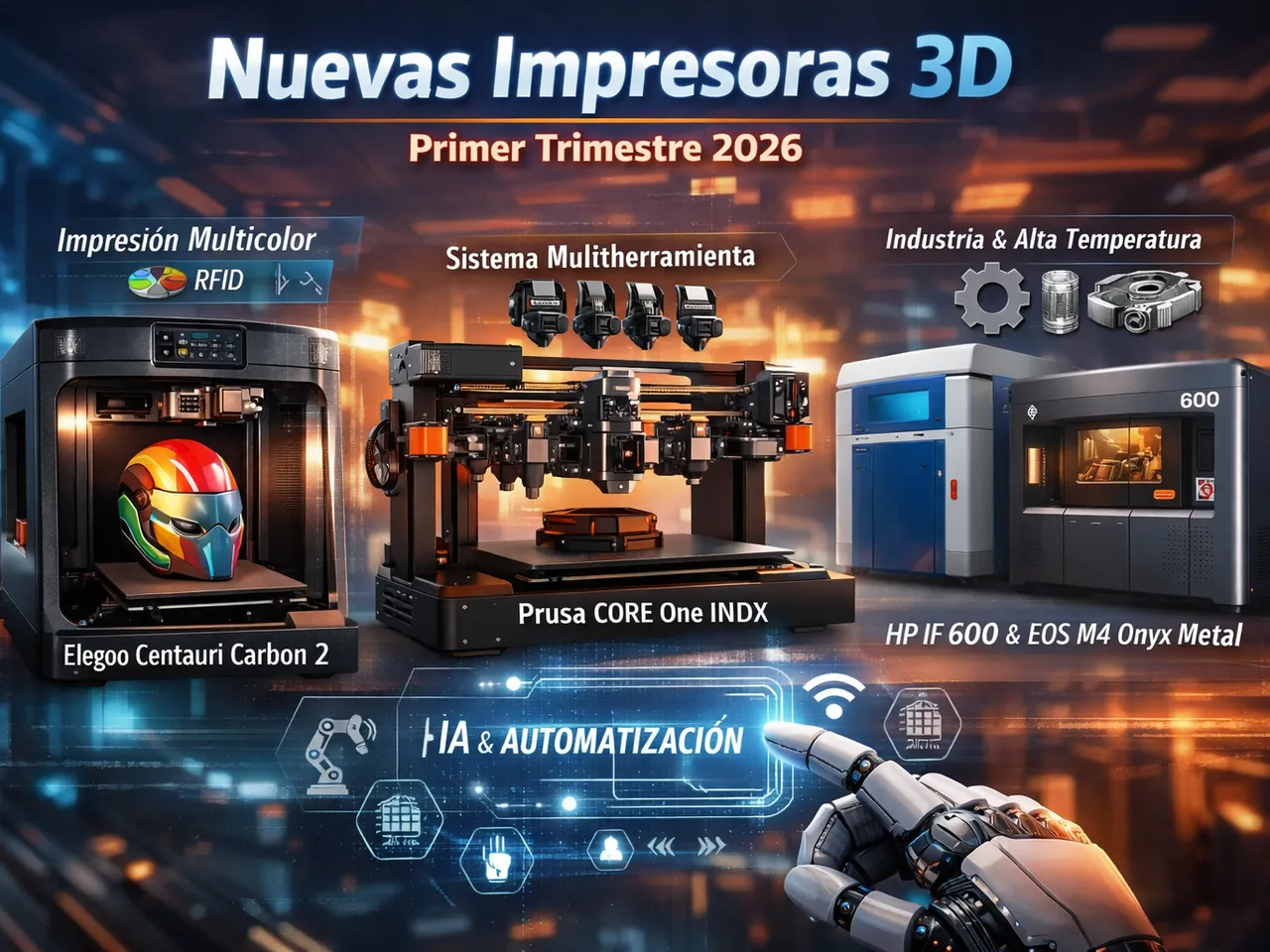 Image for Nuevas impresoras 3d primer trimestre 2026