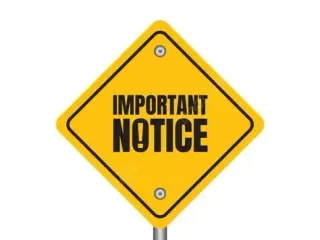 Image for NOTICE TO MEMBERS!!!