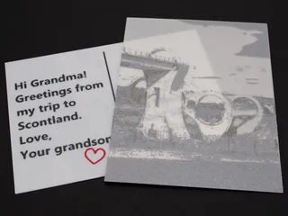 Image for 3D-printable postcards: Because paper is so last millennium (Part II)