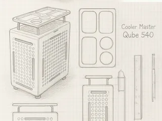 Image for CONTEST- ModuTray Project – for the Cooler Master Qube 540
