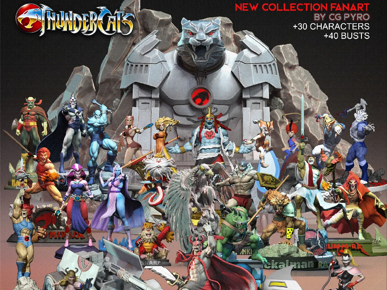 Image for Thundercats collection 30 characters and 40 busts