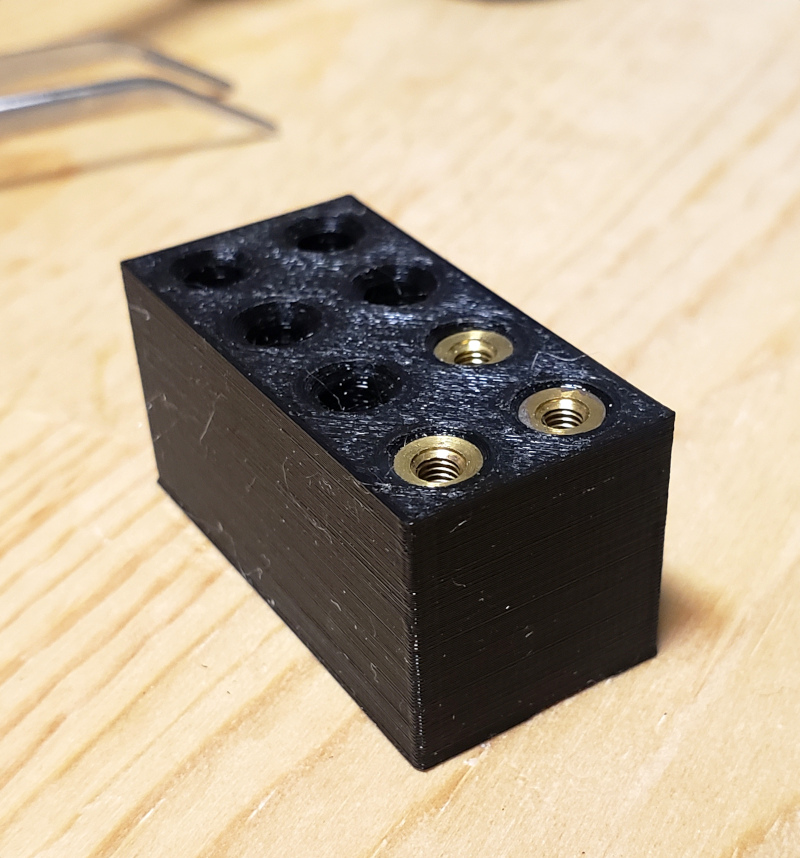 A few finished test inserts