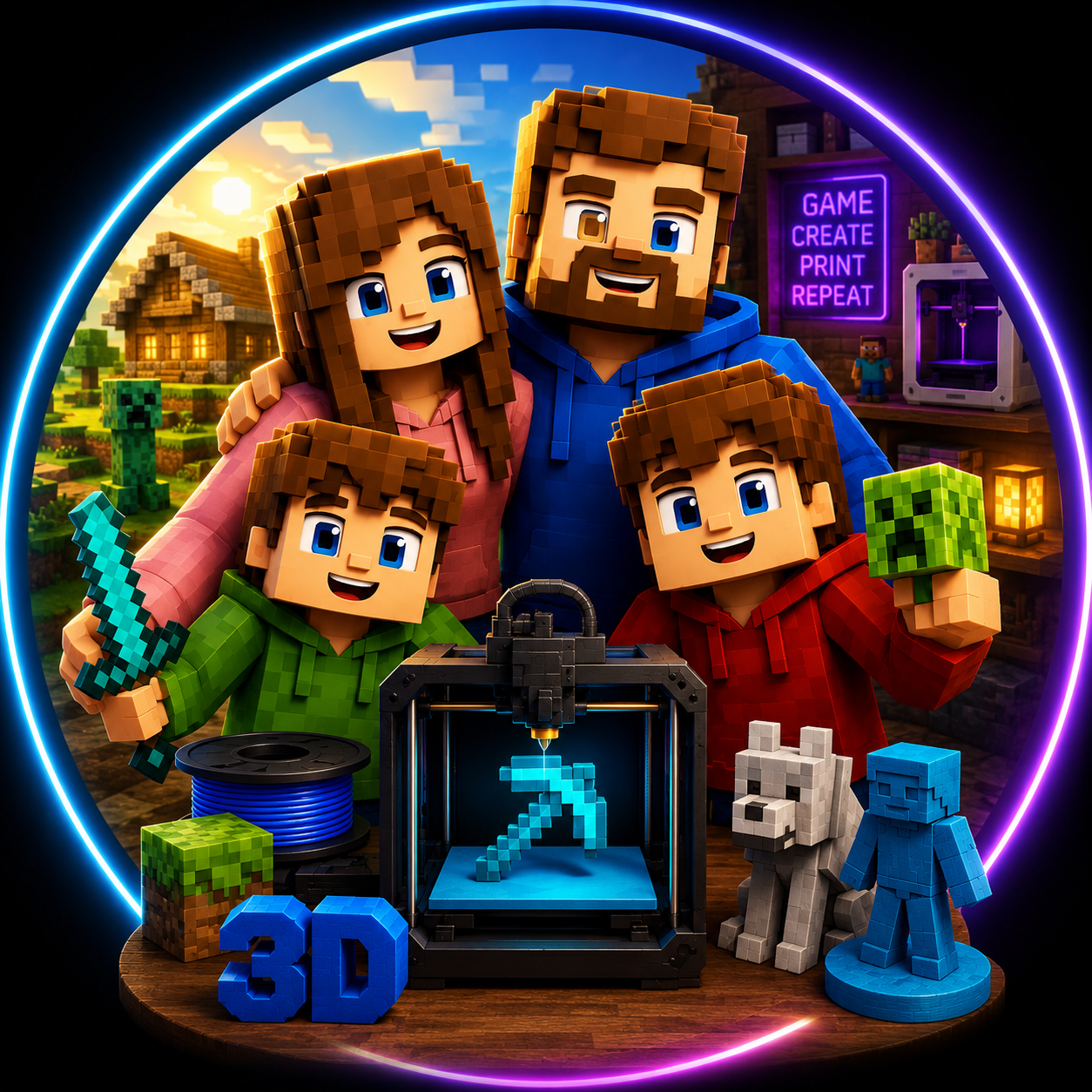 Familly Crafting Table