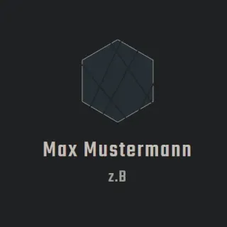 z.B Max Mustermann