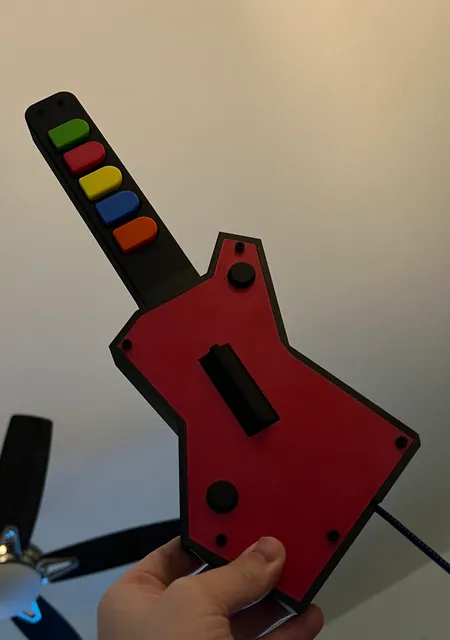 Make Of Mini Guitar Hero Rock Band Clone Hero Controller By Pterodancer Download Free Stl 7018