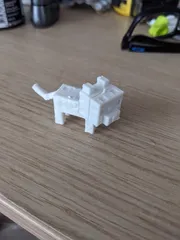 Minecraft-inspired Ocelot Mini Figure Kit Card/ Keychain