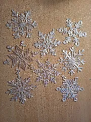 Pack N° 3 - 8 flocons de neige à suspendre - 8 snowflakes to hang