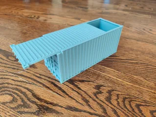 Shipping Container Desk Storage Compartment