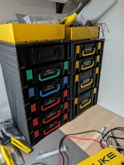 Gridfinity Stacking Modular Multi-Box Storage System [Parametric]