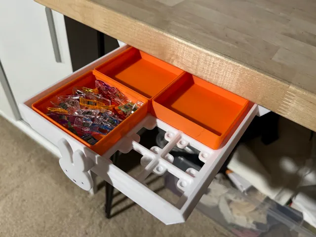 Under desk gridfinity drawer (no handle or supports) by NigelTufnel ...