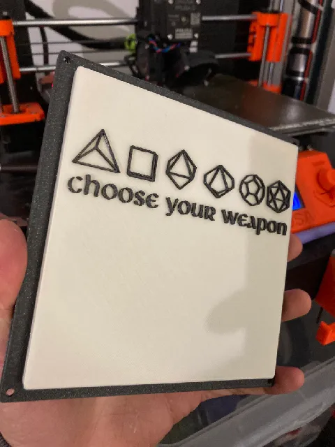 Make of 3D Printed DnD Dice Shadow Box by Artemis Caldin | Download ...