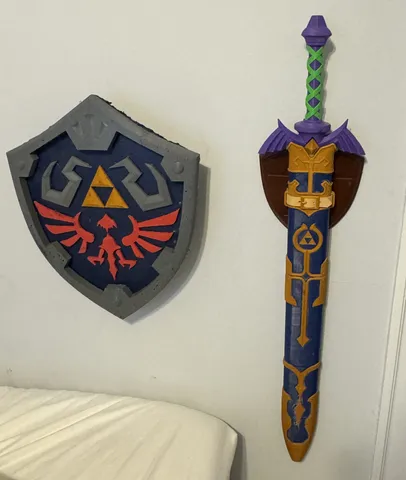 Legend of Zelda Master Sword and Scabbard Wall Mount Display (BOTW ...