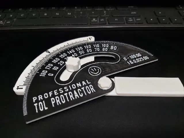 Professional Protractor for CAD modelling (0.025 degree precision angle ...
