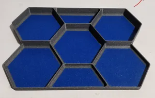 Less Thin Hexagon Parts Tray
