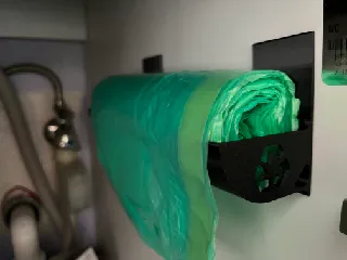 Slightly Over Engineered Trash Bag Roll Holder