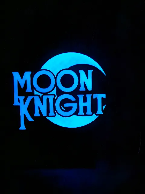 Make of Moon Knight Logo 3D Sign by Cronamash | Download free STL model ...
