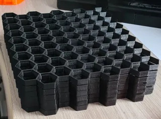 HoneyComb Storage Wall - Stack Printing with AMS