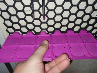 Gridfinity honeycomb wall baseplates