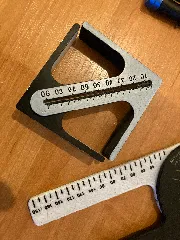 Center marker with ruler