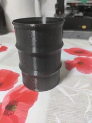 Oil barrel pen holder