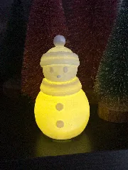 Snowman Tea-Light Ornament – 3D Printed Holiday Glow