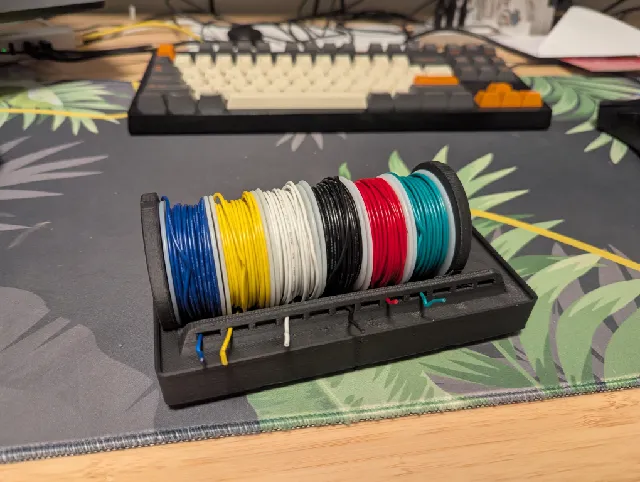 Make of Gridfinity wire spool holder mod by legojoey17 | Download free ...
