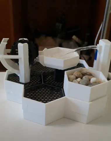 Water Wheel Add-on For 3dPrintys Desktop Fountain by Ryan Diefel ...