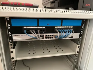 19" 1U Rack with Moduler trays for Raspberry Pis