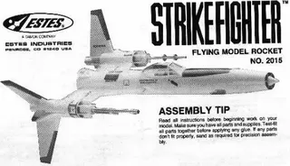 Elliptical version of Estes PNC-55D Nosecone for Strike Fighter Rocket