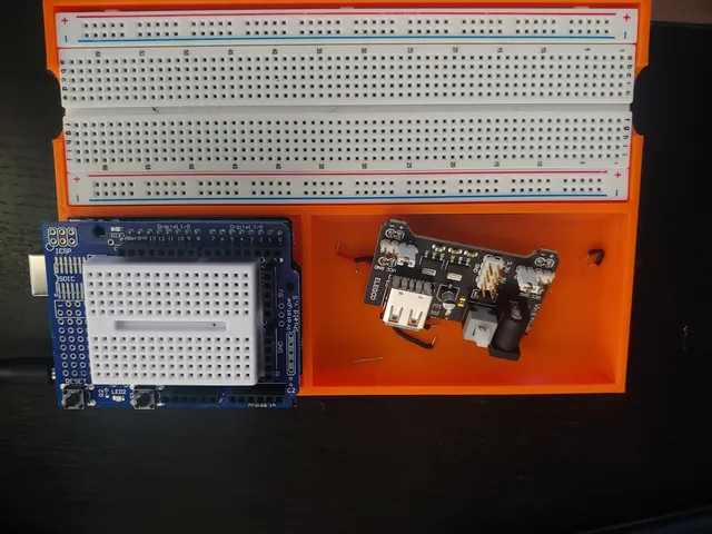 Arduino Uno Breadboard Tray by GM5DNA | Download free STL model ...